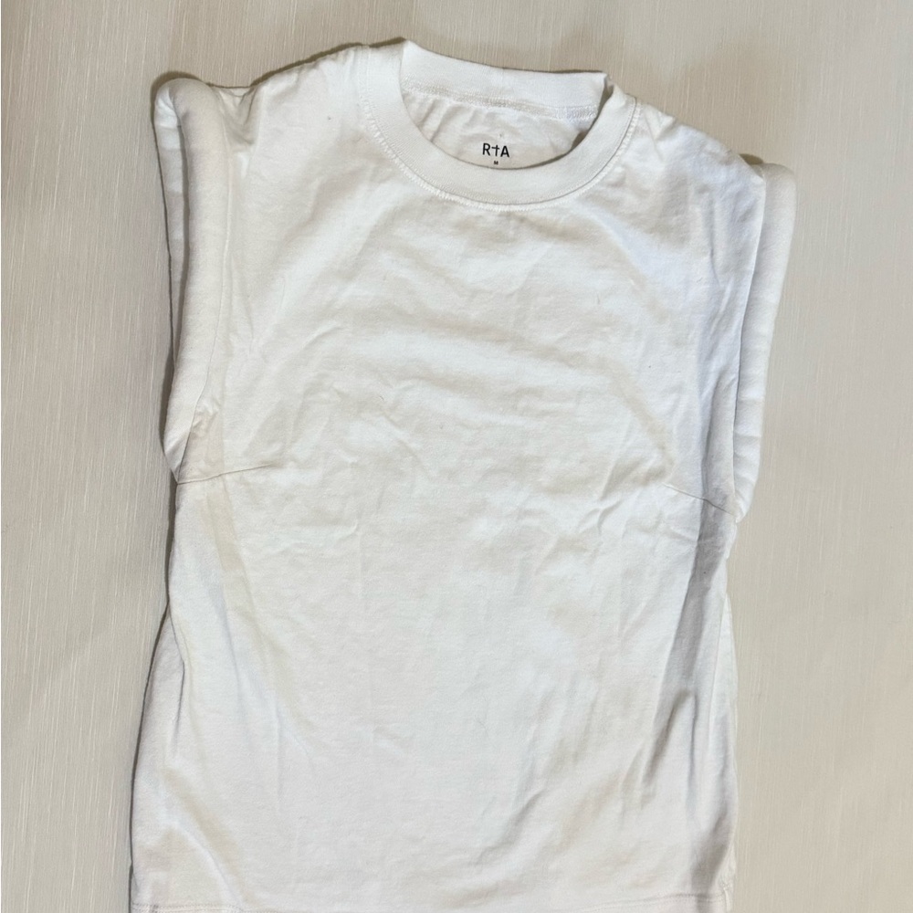 RtA Classic White Muscle Tee